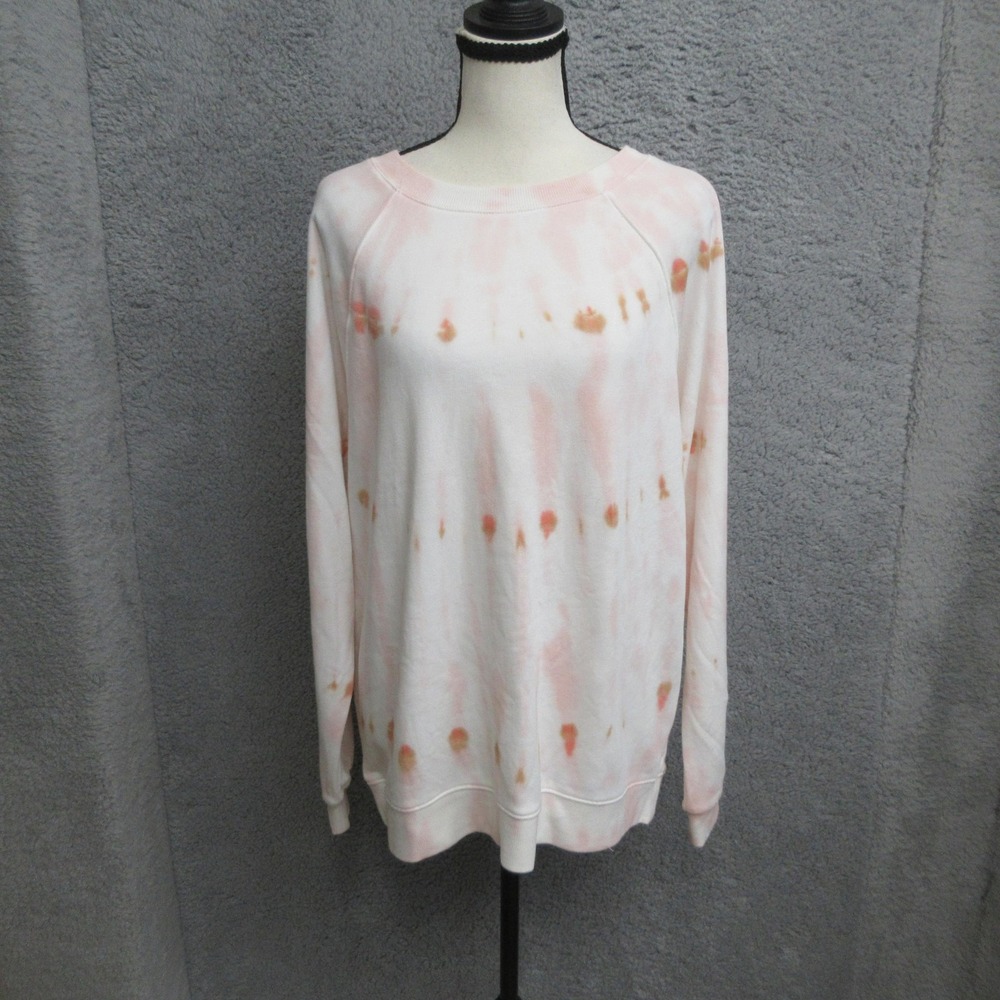 Lou & Grey Tie Dye Sweatshirt Women S Pink Crewneck Pullover Soft Lounge Relaxed